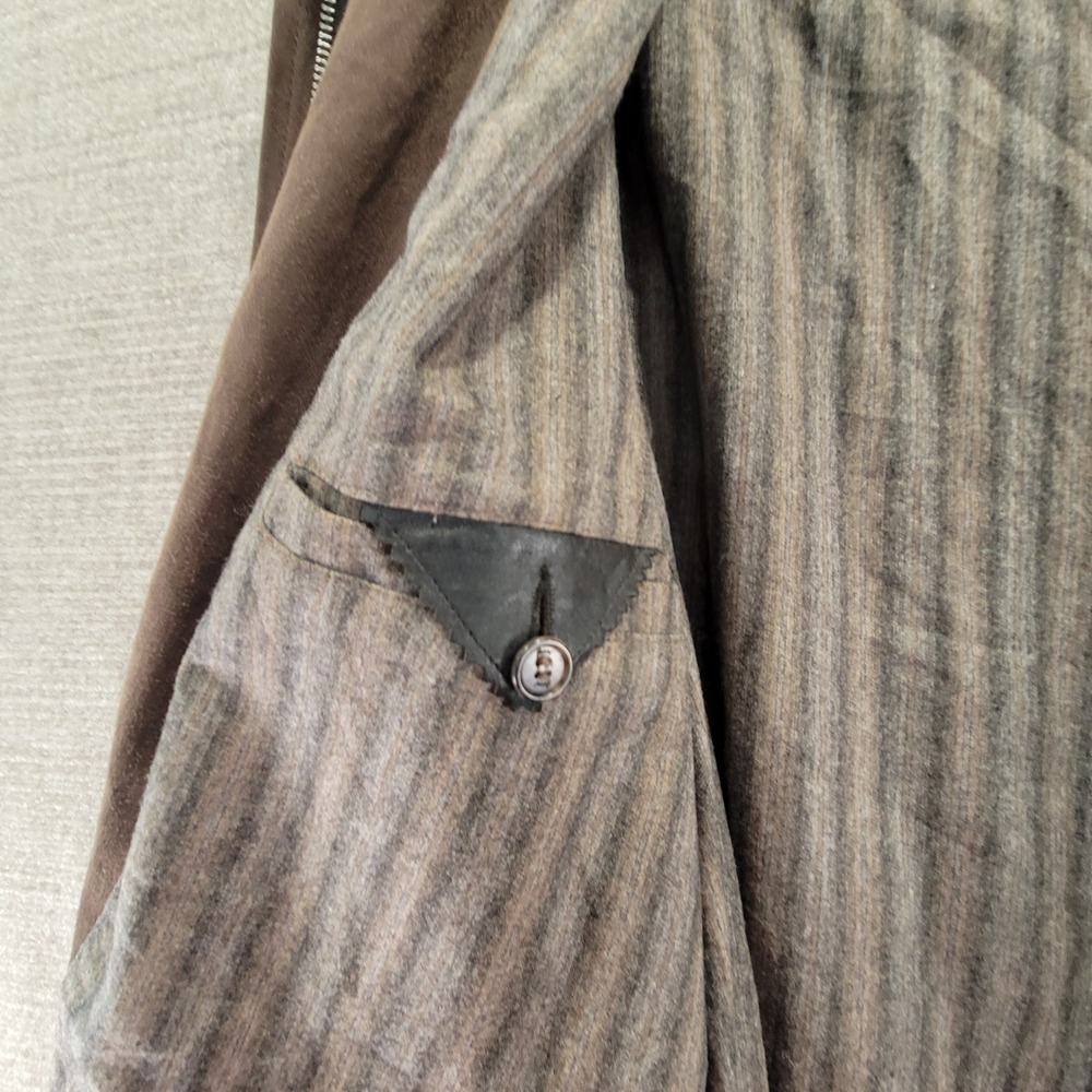 Brioni Bergdorf Goodman Italian Suede Leather Safari Jacket Men EU52/US42 Luxury - Picture 15 of 16